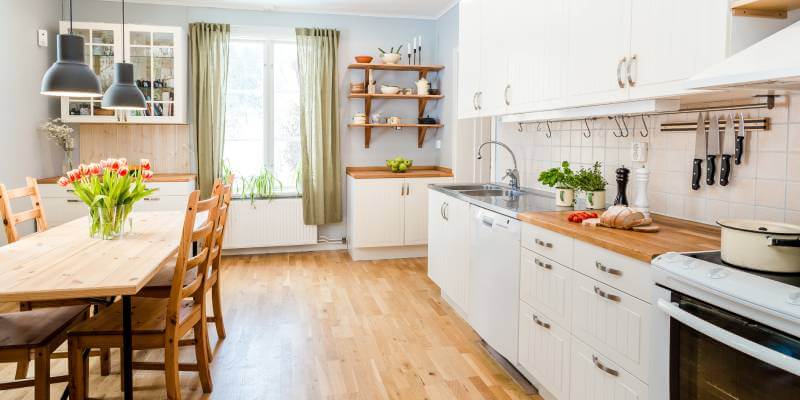 Wooden Kitchen Diner